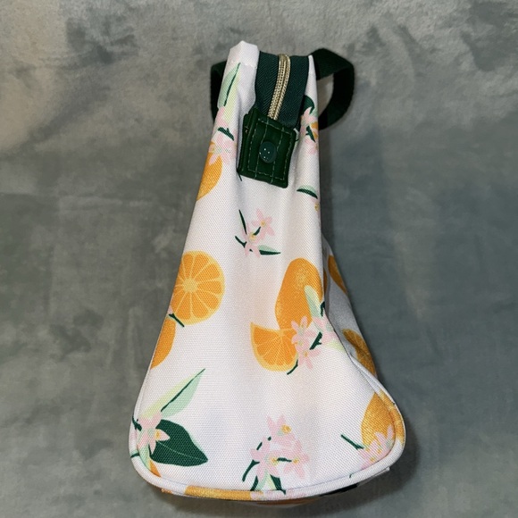 kate spade White and Green Lunch Tote Bag with Citrus Print - Picture 6 of 12